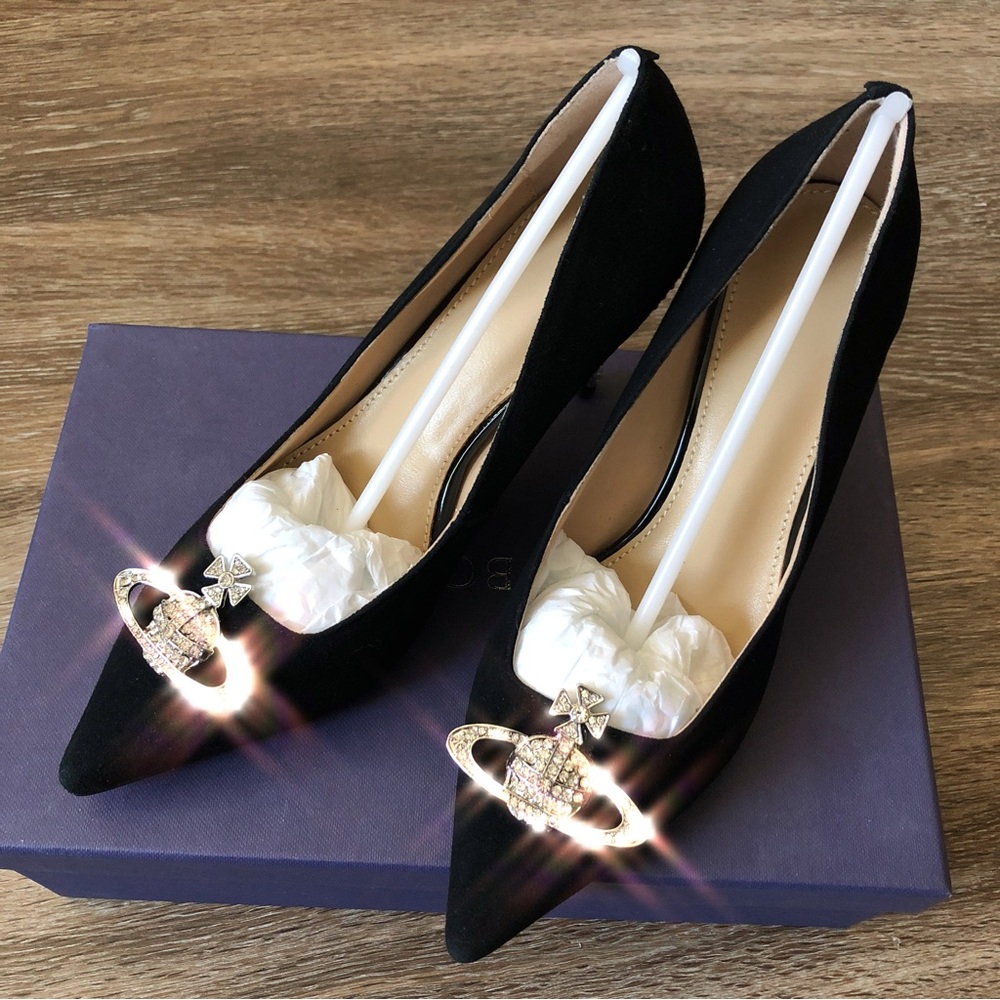 Handmade Swarovski Crystal heels size 5.5